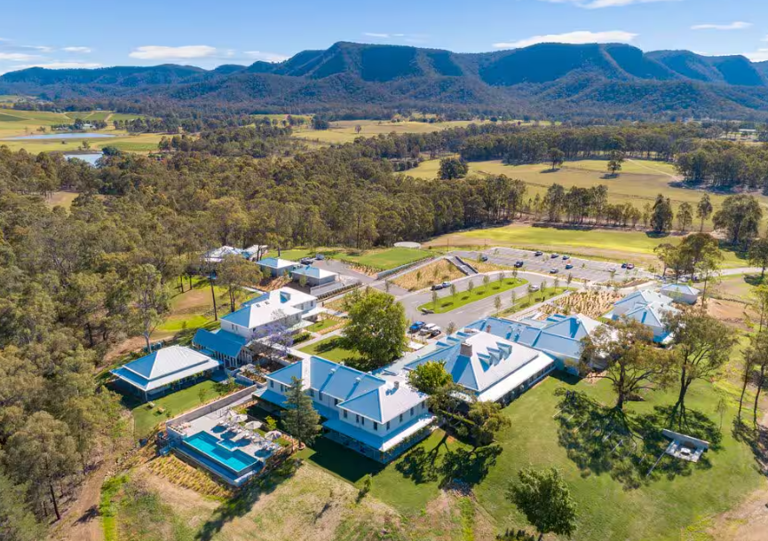 Spicers Guesthouse resort grounds in South East Queensland